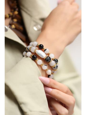 L'Atelier de Gaia Vergold. Armkette mit Edelsteinen