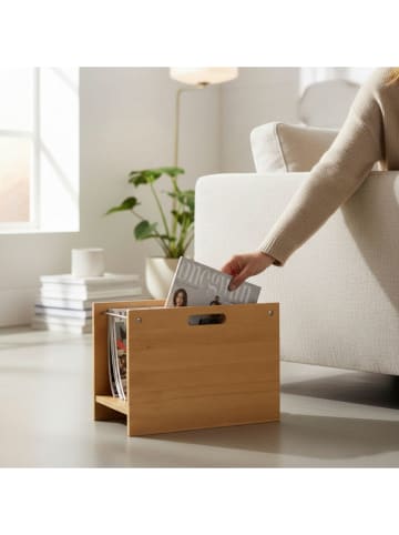 HAKU Möbel Zeitungsständer "Torino" in Hellbraun - (B)40 x (H)30 x (T)25 cm