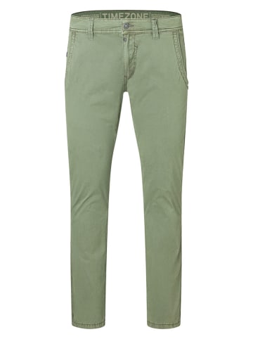 Timezone Spodnie chino "Lui" - Regular fit - w kolorze niebieskoszarym