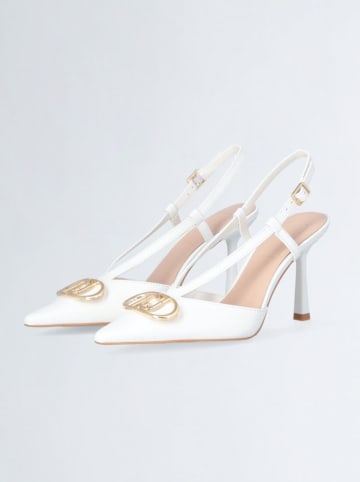 Liu Jo Leren slingpumps wit