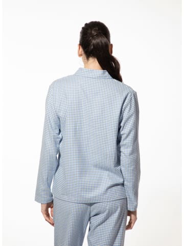 SHORT STORIES Pyjamatop lichtblauw/wit