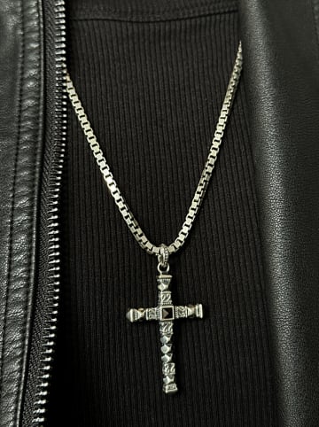 Uomo Silber-Anhänger mit Edelstein