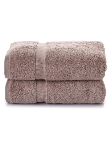 Elizabed 2-delige set: badhanddoeken beige
