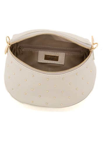 Anna Morellini Leren schoudertas "Domenica" beige - (B)19 x (H)15 x (D)8 cm