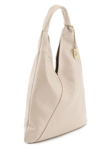 Anna Morellini Leren shopper "Chersilina" crème - (B)40 x (H)48 x (D)2 cm
