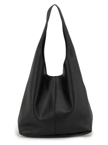 Anna Morellini Leren shopper "Tarquinia" zwart - (B)32 x (H)32 x (D)16 cm