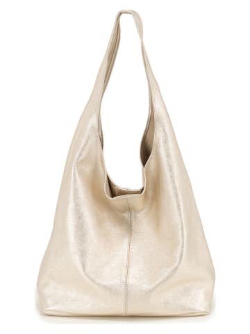 Anna Morellini Leren shopper "Terracina" goudkleurig - (B)32 x (H)32 x (D)16 cm