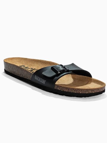 BACKSUN Slippers "Paris" zwart