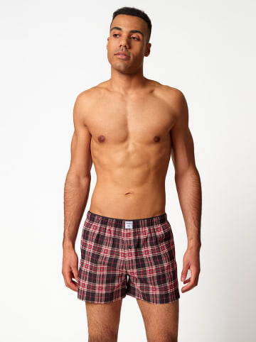 Skiny Boxershorts in Rot/ Schwarz
