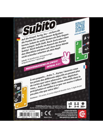 Game Factory Familienspiel "Subito" - ab 8 Jahren