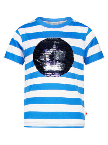 Salt and Pepper Shirt in Weiß/ Blau