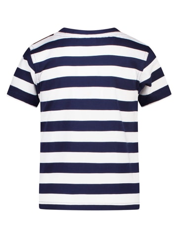 Salt and Pepper Shirt in Weiß/ Dunkelblau