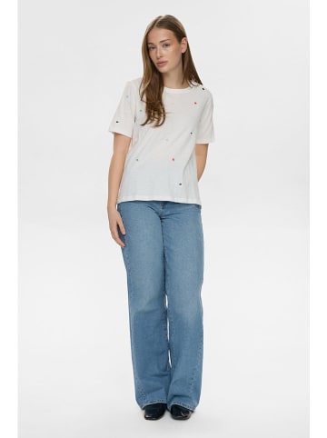NÜMPH Shirt "Nudelora" in Weiß
