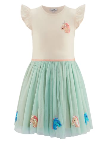 happy girls by Eisend Jurk beige/groen
