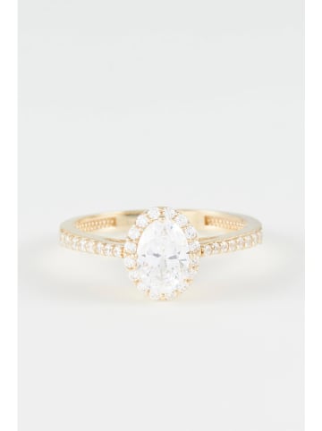 L'OR by Diamanta Gouden ring "Felicie" met edelstenen