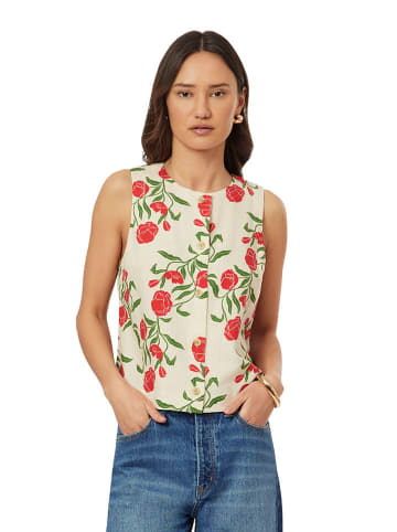 Scotch & Soda Bluse in Creme/ Rot