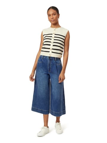 Scotch & Soda Strickweste in Creme/ Schwarz