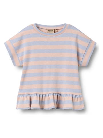 Wheat Shirt in Orange/ Hellblau
