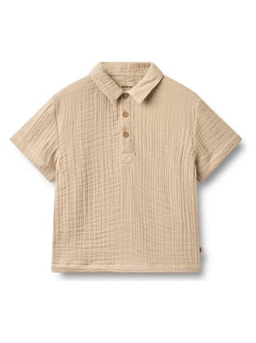 Wheat Koszulka polo "Svend" w kolorze beżowym