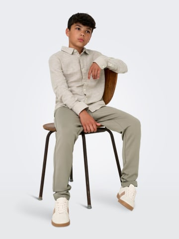 ONLY & SONS Junior Koszula "Caiden" w kolorze beżowym