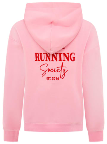Zwillingsherz Hoodie "Running" roze