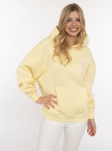 Zwillingsherz Hoodie "Positive Energy" geel