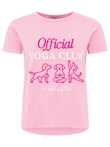 Zwillingsherz Shirt "Yoga Club" in Pink