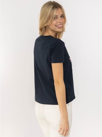 Zwillingsherz Shirt "Yoga Club" donkerblauw