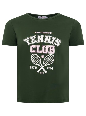 Zwillingsherz Shirt "Tennis Club" groen