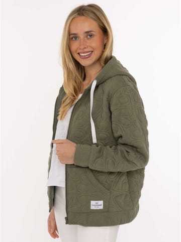 Zwillingsherz Sweatjacke "Endless Love" in Khaki