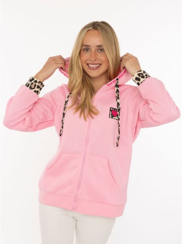 Zwillingsherz Sweatjacke "Wild Heart" in Pink