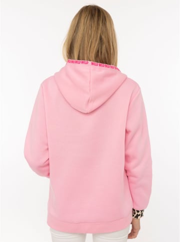 Zwillingsherz Sweatjacke "Wild Heart" in Pink