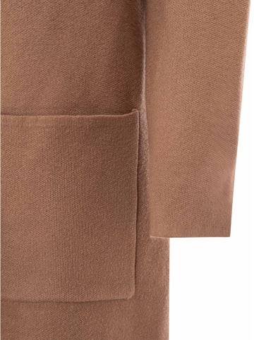 Zwillingsherz Cardigan "Janina" in Hellbraun