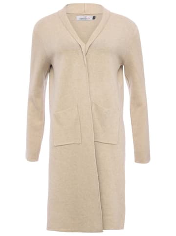 Zwillingsherz Longcardigan "Jessi" in Beige