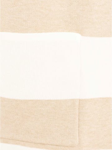 Zwillingsherz Vest "Jessi Blockstreifen" beige/wit