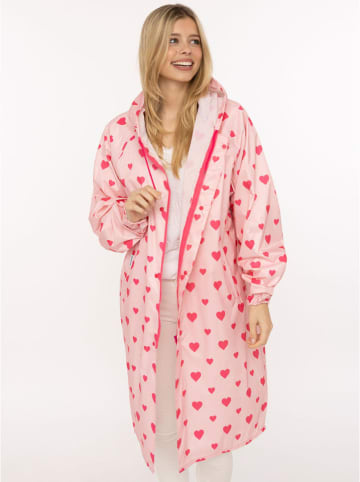 Zwillingsherz Regenmantel "Love" lichtroze/roze