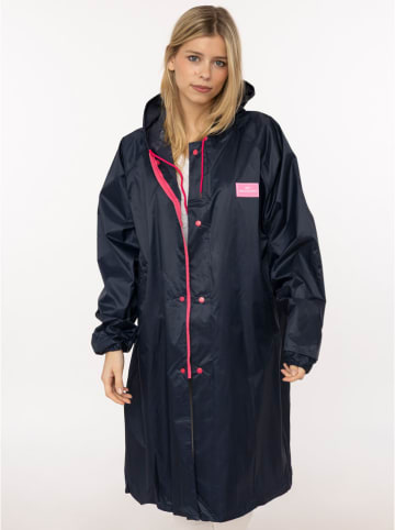 Zwillingsherz Regenmantel "Uni" donkerblauw