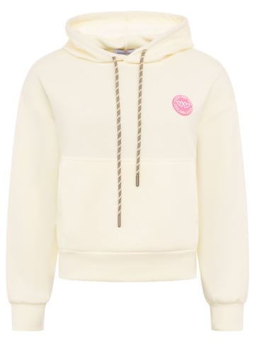 Zwillingsherz Hoodie "Good Vibes Only Patch" crème