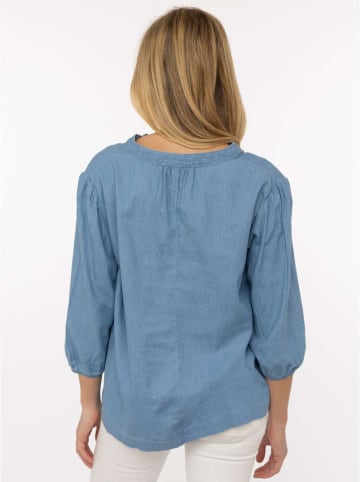 Zwillingsherz Bluse in Blau