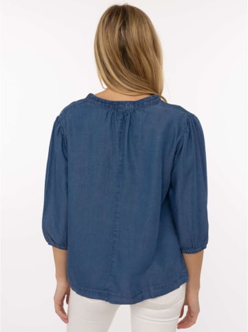 Zwillingsherz Bluse in Blau
