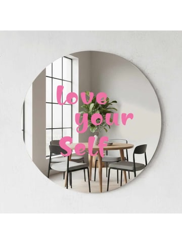ABERTO DESIGN Lustro w kolorze jasnoróżowym - Ø 30 cm