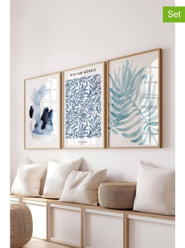 ABERTO DESIGN 3er-Set: Gerahmte Kunstdrucke