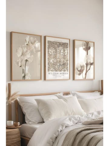 ABERTO DESIGN Druki artystyczne (3 szt.) w ramce