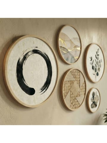 ABERTO DESIGN 5er-Set: Gerahmte Kunstdrucke