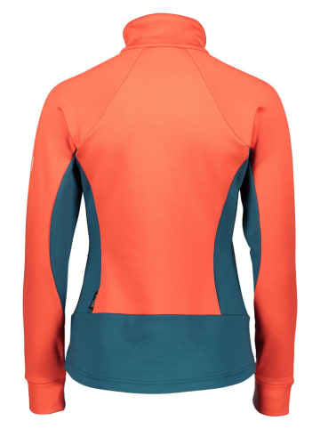 Jack Wolfskin Fleecejacke "Sky Peak" in Orange/ Türkis/ Grau