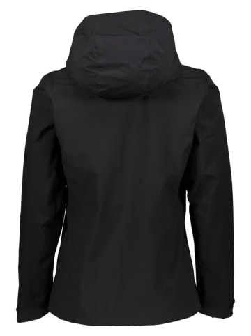 Jack Wolfskin Regenjacke "Pack & Go" in Schwarz