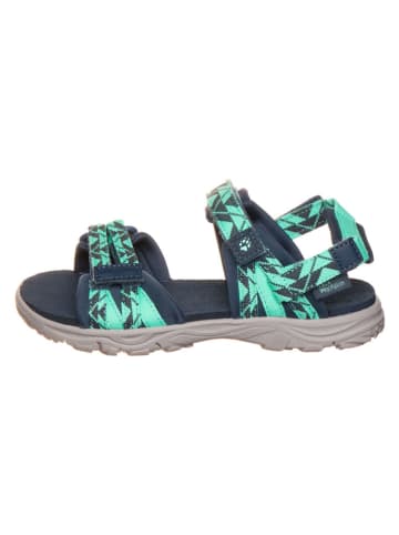 Jack Wolfskin Trekkingsandalen turquoise/donkerblauw