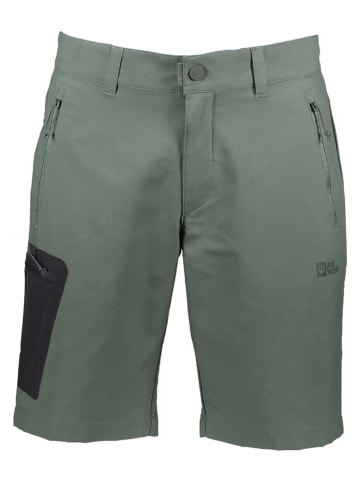 Jack Wolfskin Szorty funkcyjne "Activate Track" w kolorze zielonym