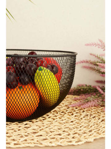 Violeta Home Koszyk w kolorze czarnym na owoce - wys. 14 x Ø 25,5 cm