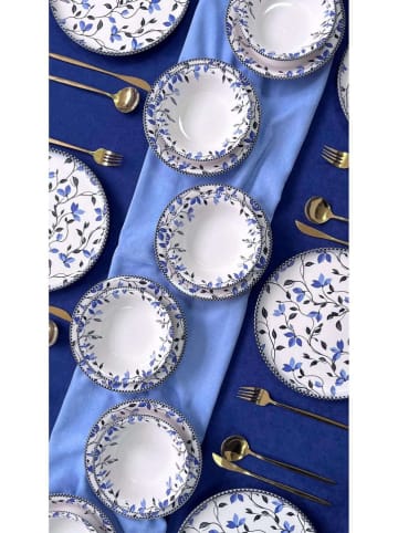 Violeta Home 18-delige combiservies wit/blauw